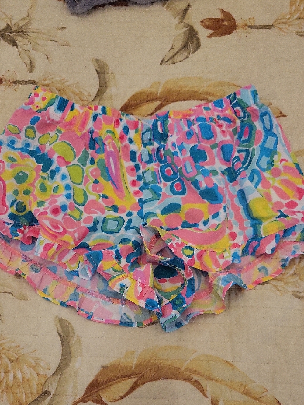Lilly Pulitzer Kye Ruffle Bay Breeze Floral Shorts
